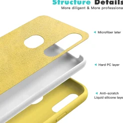 Samsung Galaxy M11 - Silikon Case mit Mikrofaser-Innenseite