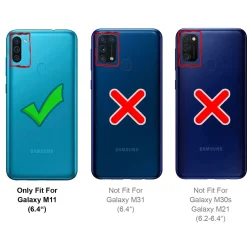 Samsung Galaxy M11 - Silikon Case mit Mikrofaser-Innenseite
