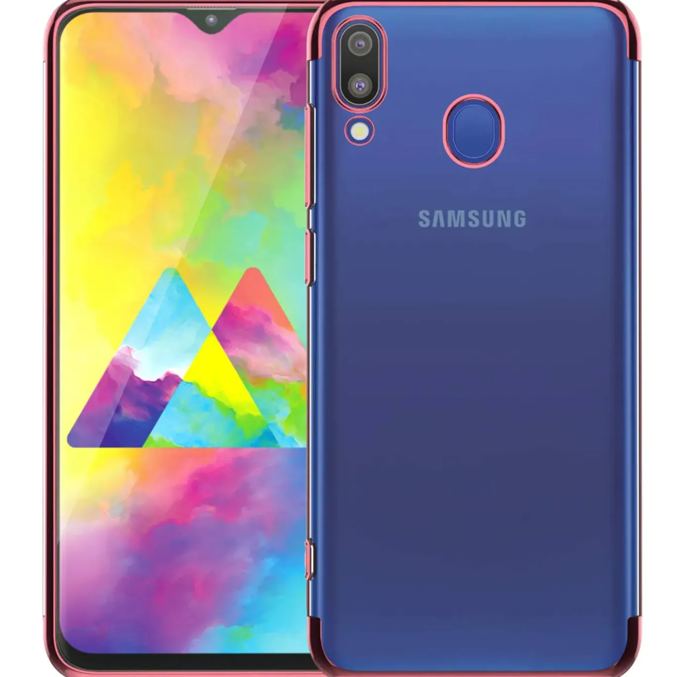 Samsung Galaxy M20 - Transparente Hülle mit Akzenten