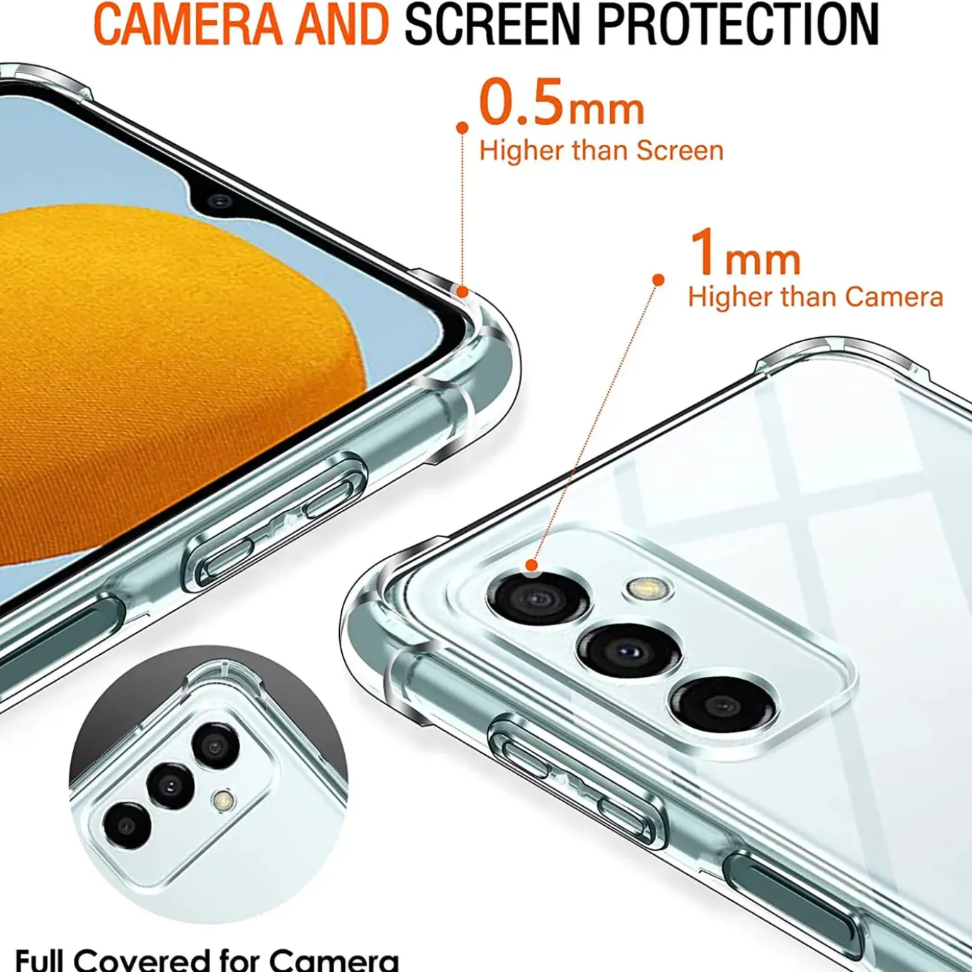 Samsung Galaxy M52 5G - Stoßfestes Clear Case