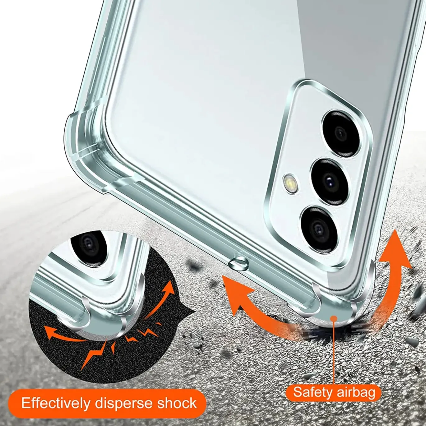 Samsung Galaxy M52 5G - Stoßfestes Clear Case