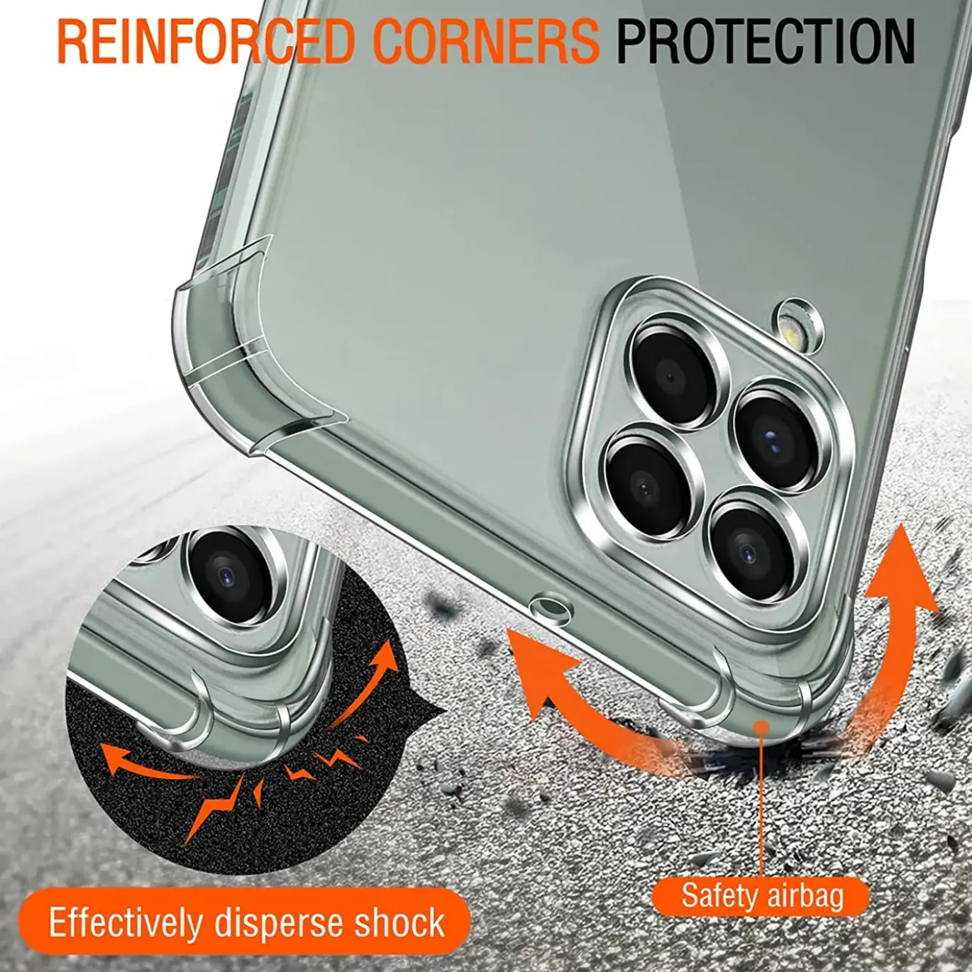 Samsung Galaxy M33 5G - Stoßfestes Clear Case