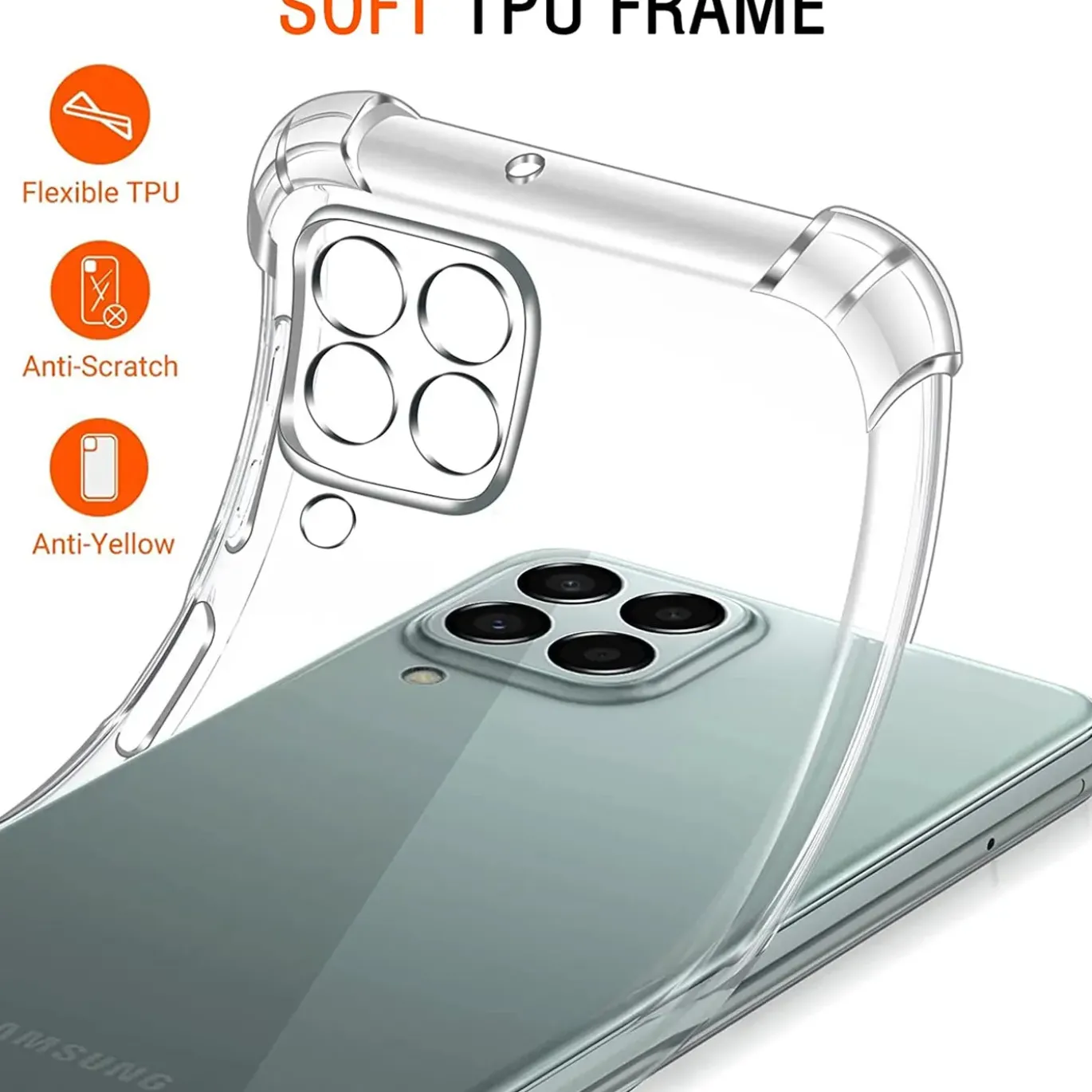 Samsung Galaxy M33 5G - Stoßfestes Clear Case
