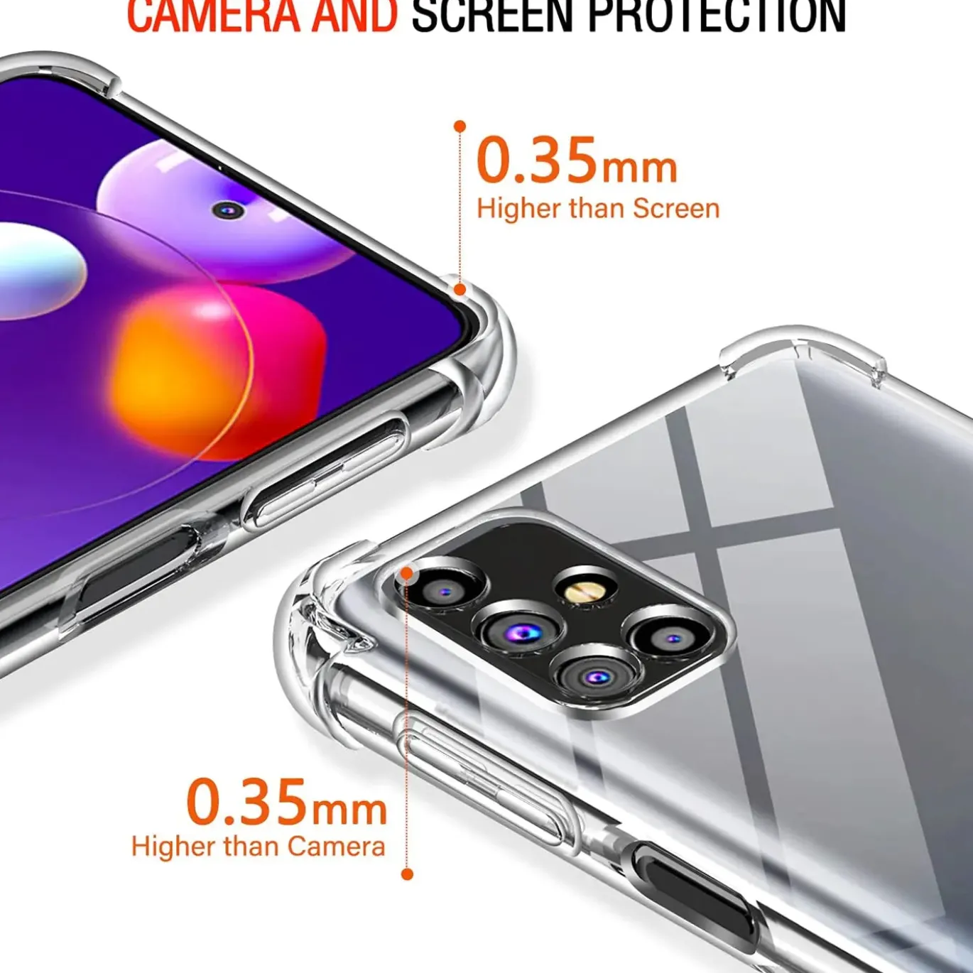 Samsung Galaxy M31s - Stoßfestes Clear Case