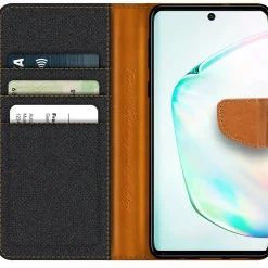 Samsung Galaxy Note 10 - Jeanslook Klapphülle mit Kartenfach