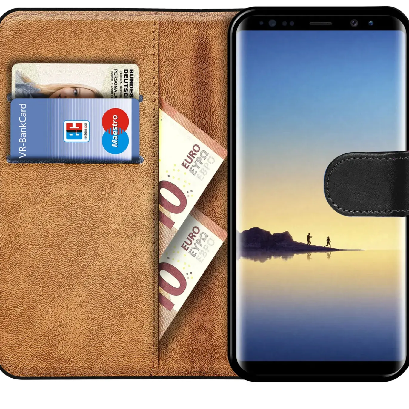 Samsung Galaxy Note 9 - Klapphülle mit Kartenfächern
