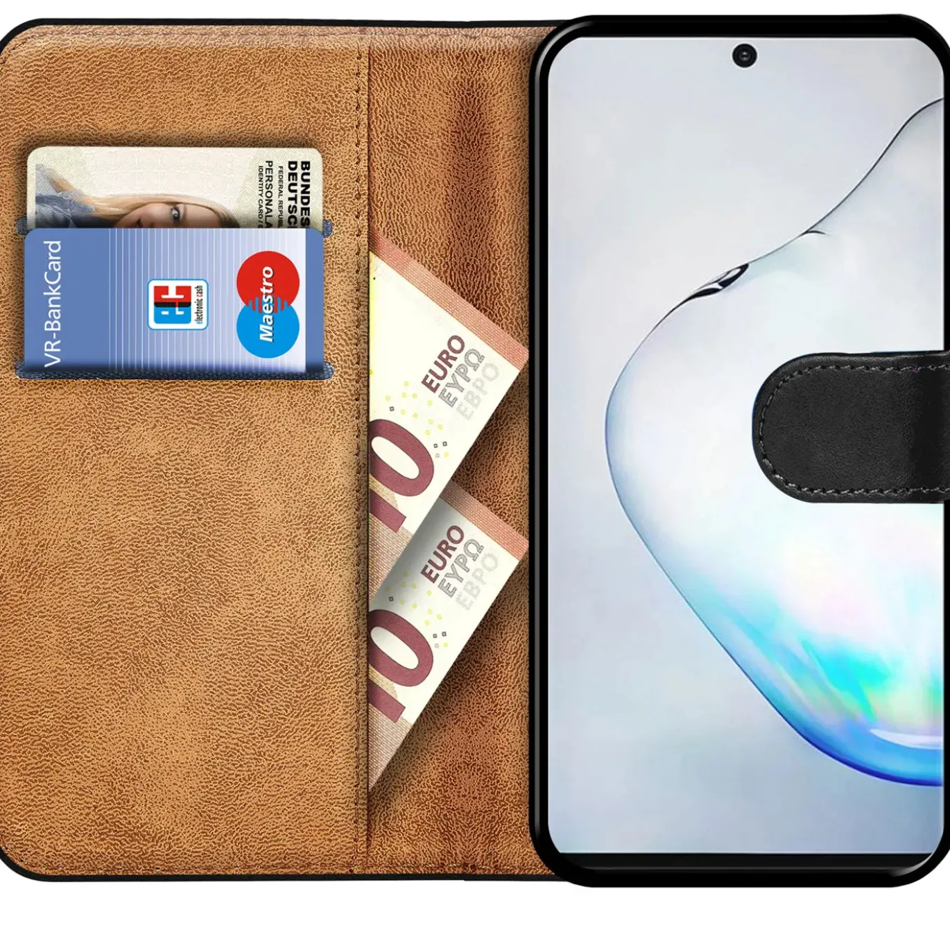Samsung Galaxy Note 10 - Klapphülle mit Kartenfächern