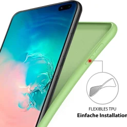 Samsung Galaxy Note 20 - Silikon Case mit Mikrofaser-Innenseite