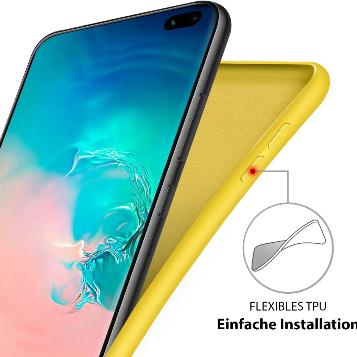 Samsung Galaxy Note 20 - Silikon Case mit Mikrofaser-Innenseite