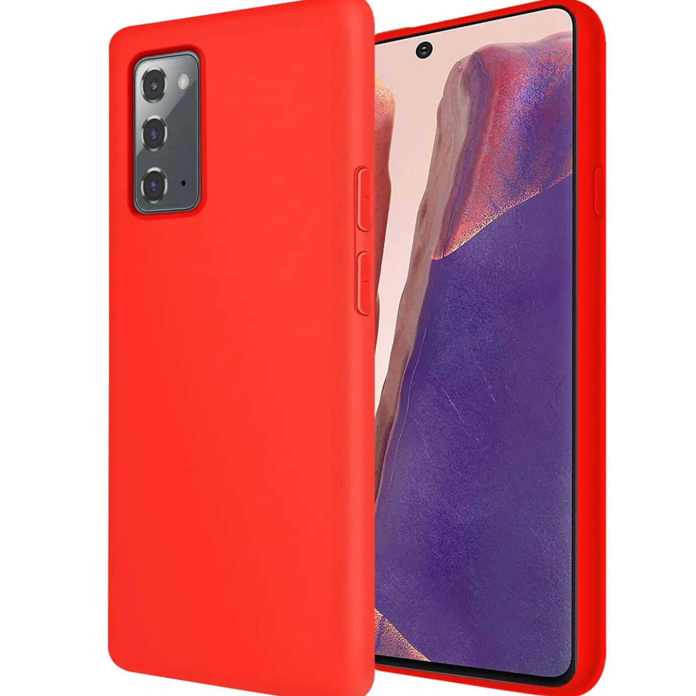 Samsung Galaxy Note 20 - Silikon Case mit Mikrofaser-Innenseite