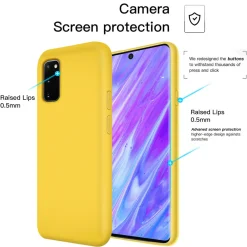Samsung Galaxy Note 20 - Silikon Case mit Mikrofaser-Innenseite