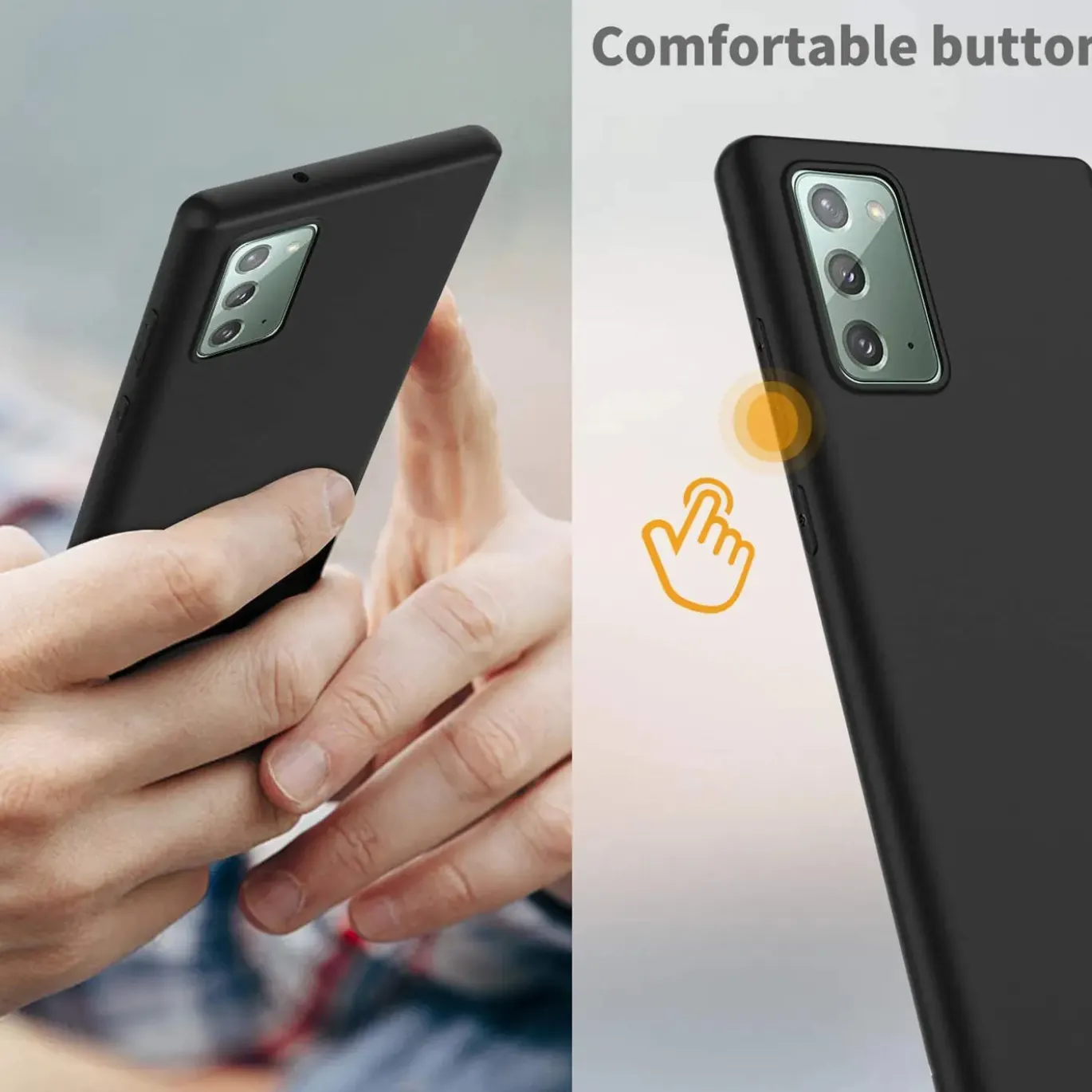 Samsung Galaxy Note 20 - Slim Silikon Backcover Schwarz