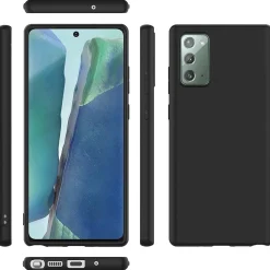 Samsung Galaxy Note 20 - Slim Silikon Backcover Schwarz