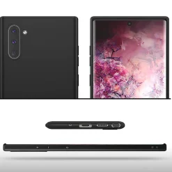 Samsung Galaxy Note 10 - Slim Silikon Backcover Schwarz