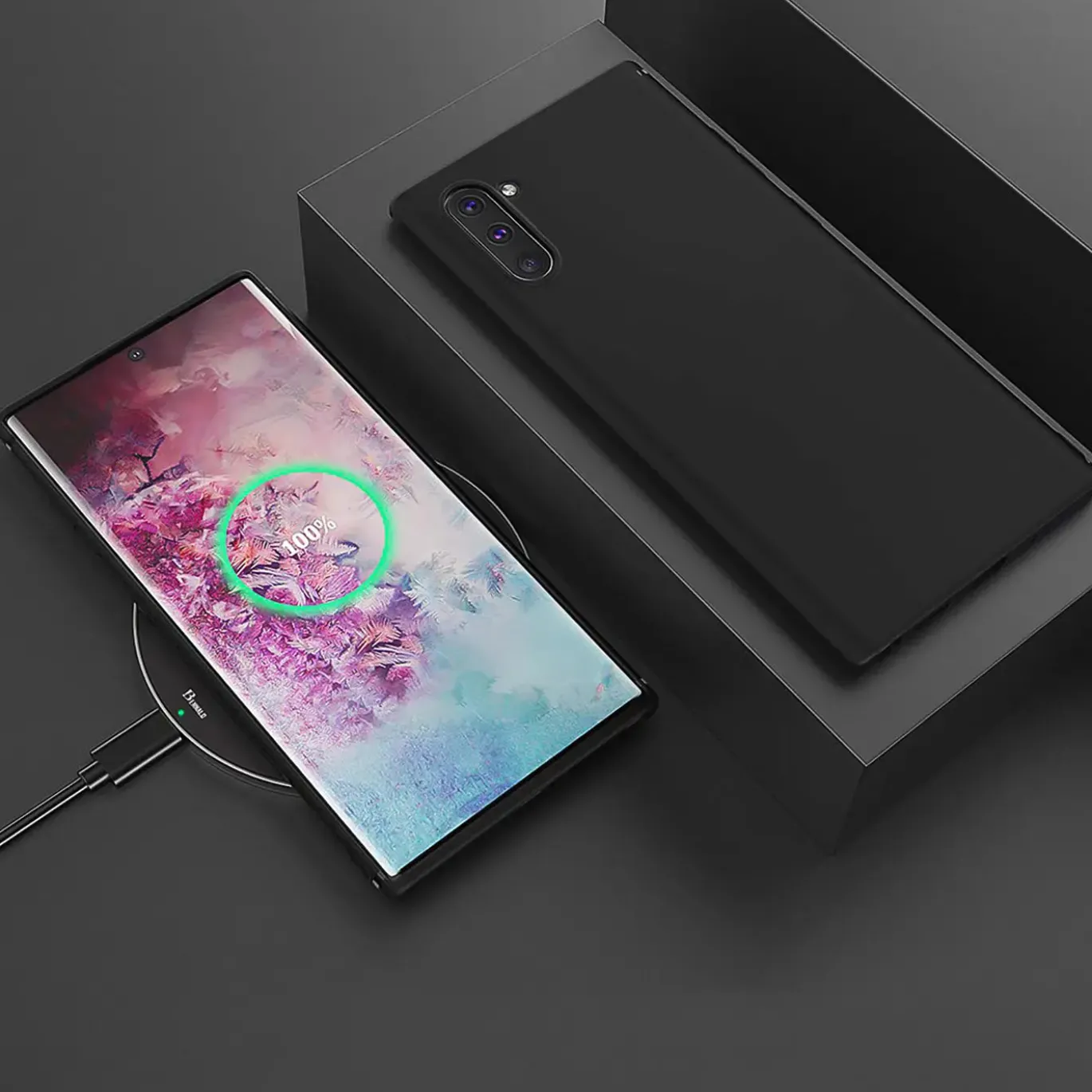 Samsung Galaxy Note 10 - Slim Silikon Backcover Schwarz