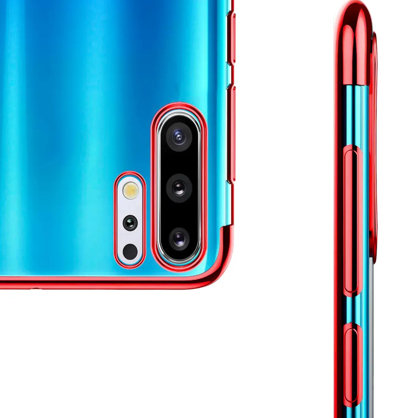 Samsung Galaxy Note 10 - Transparente Hülle mit Akzenten