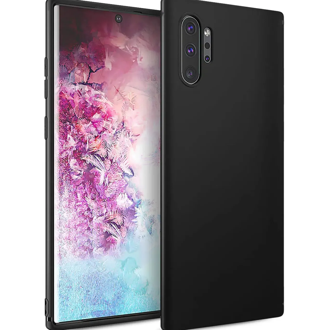 Samsung Galaxy Note 10 Plus - Slim Silikon Backcover Schwarz