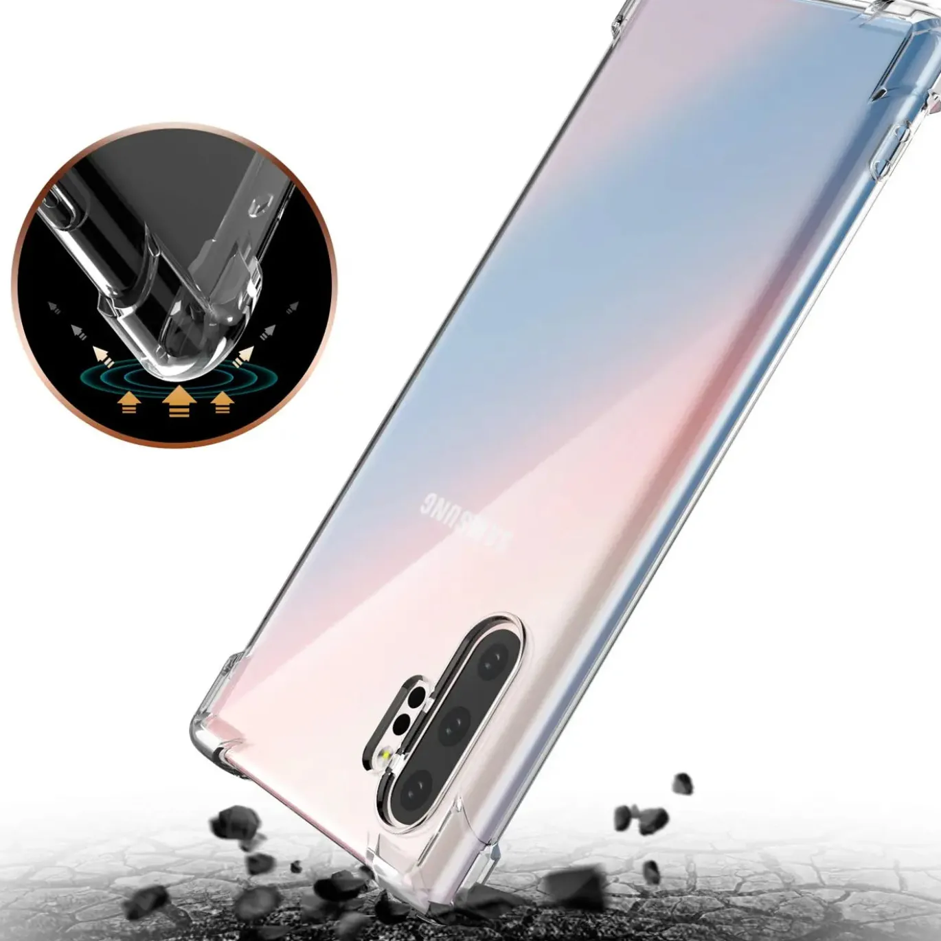 Samsung Galaxy Note 10 Plus - Stoßfestes Clear Case
