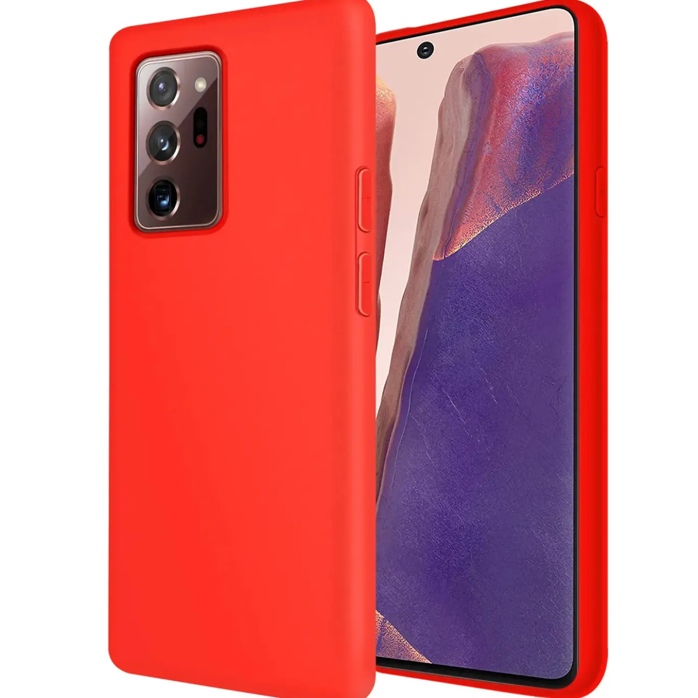 Samsung Galaxy Note 20 Ultra - Silikon Case mit Mikrofaser-Innenseite