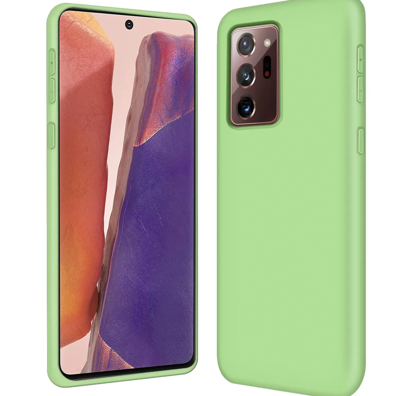 Samsung Galaxy Note 20 Ultra - Silikon Case mit Mikrofaser-Innenseite