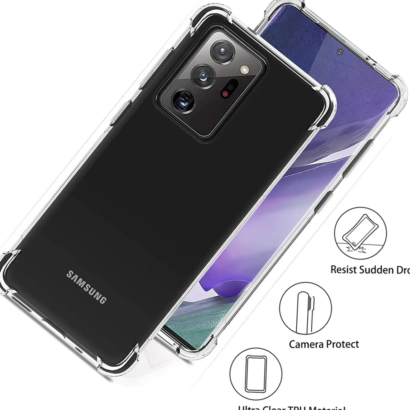 Samsung Galaxy Note 20 Ultra - Stoßfestes Clear Case