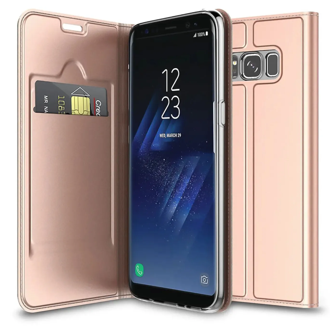Samsung Galaxy S8 - Booklet Case mit Magnetverschluss