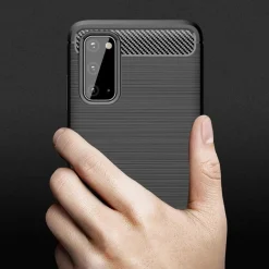 Samsung Galaxy S20 - Carbon Case Hülle, stoßfest