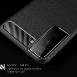 Samsung Galaxy S21 - Carbon Case Hülle, stoßfest