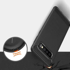 Samsung Galaxy S10 - Carbon Case Hülle, stoßfest