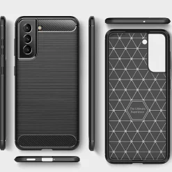 Samsung Galaxy S22 - Carbon Case Hülle, stoßfest