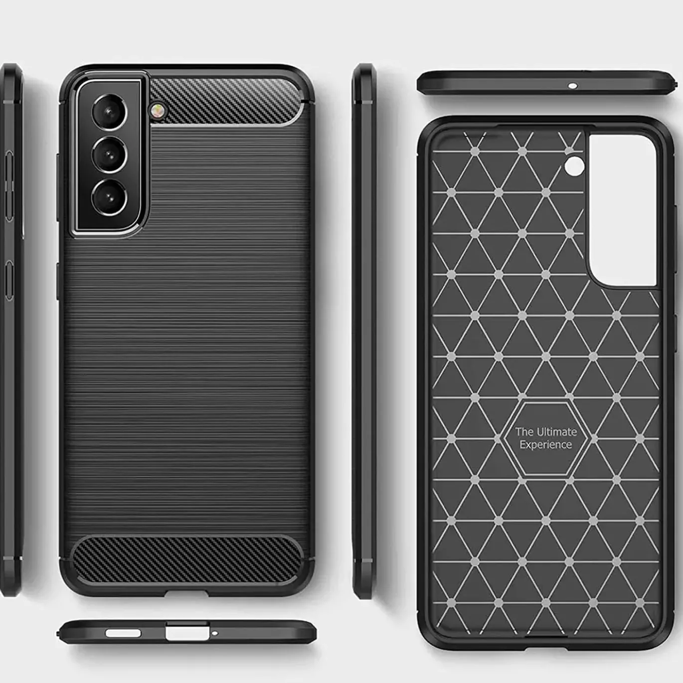 Samsung Galaxy S22 - Carbon Case Hülle, stoßfest