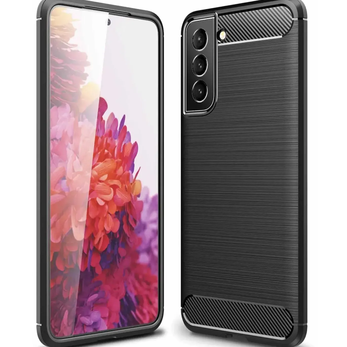 Samsung Galaxy S22 - Carbon Case Hülle, stoßfest