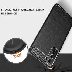 Samsung Galaxy S22 - Carbon Case Hülle, stoßfest