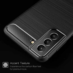 Samsung Galaxy S22 - Carbon Case Hülle, stoßfest