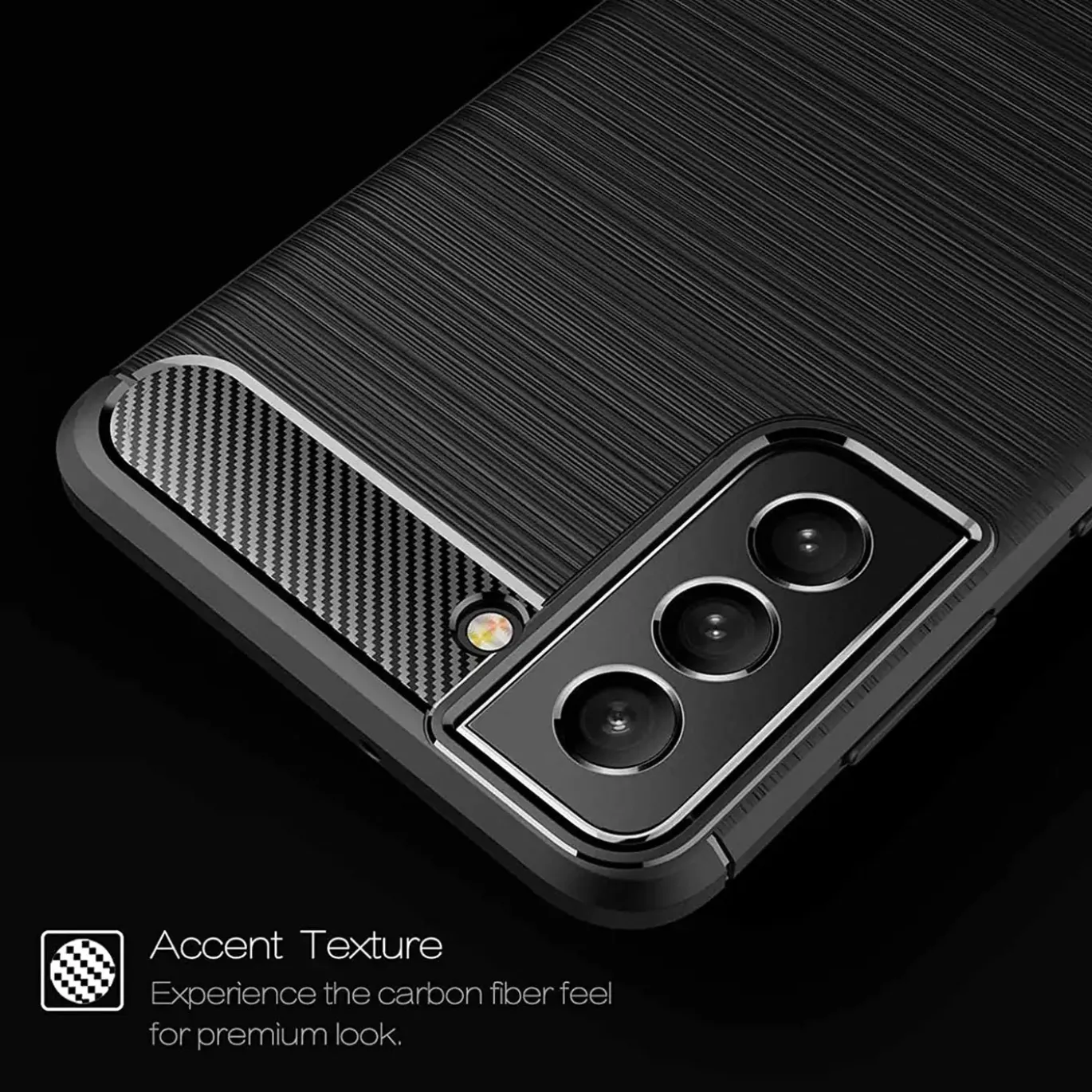 Samsung Galaxy S22 - Carbon Case Hülle, stoßfest