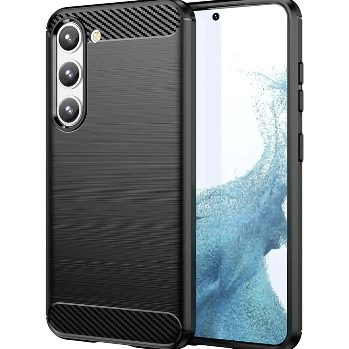 Samsung Galaxy S23 - Carbon Case Hülle, stoßfest