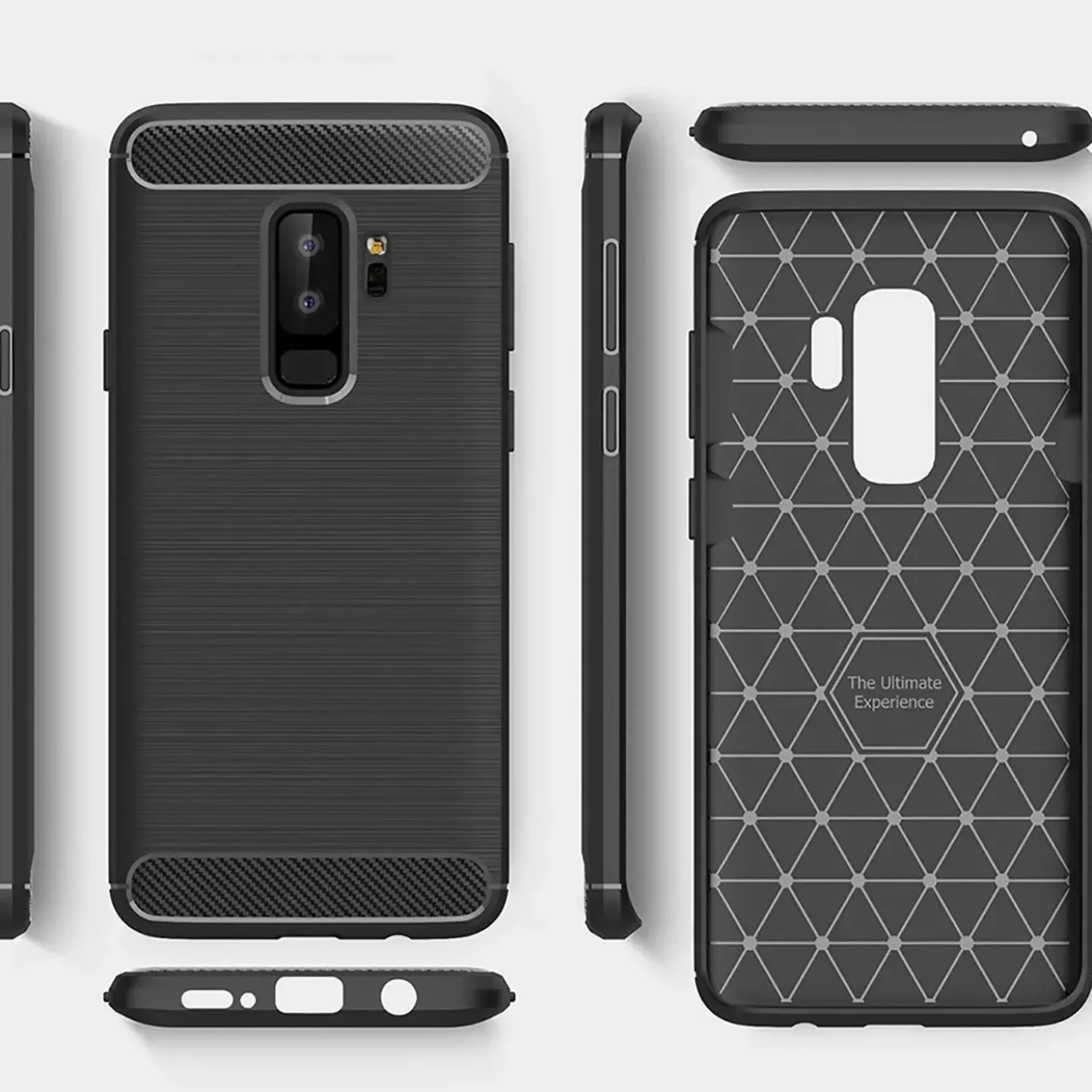 Samsung Galaxy S9 - Carbon Case Hülle, stoßfest