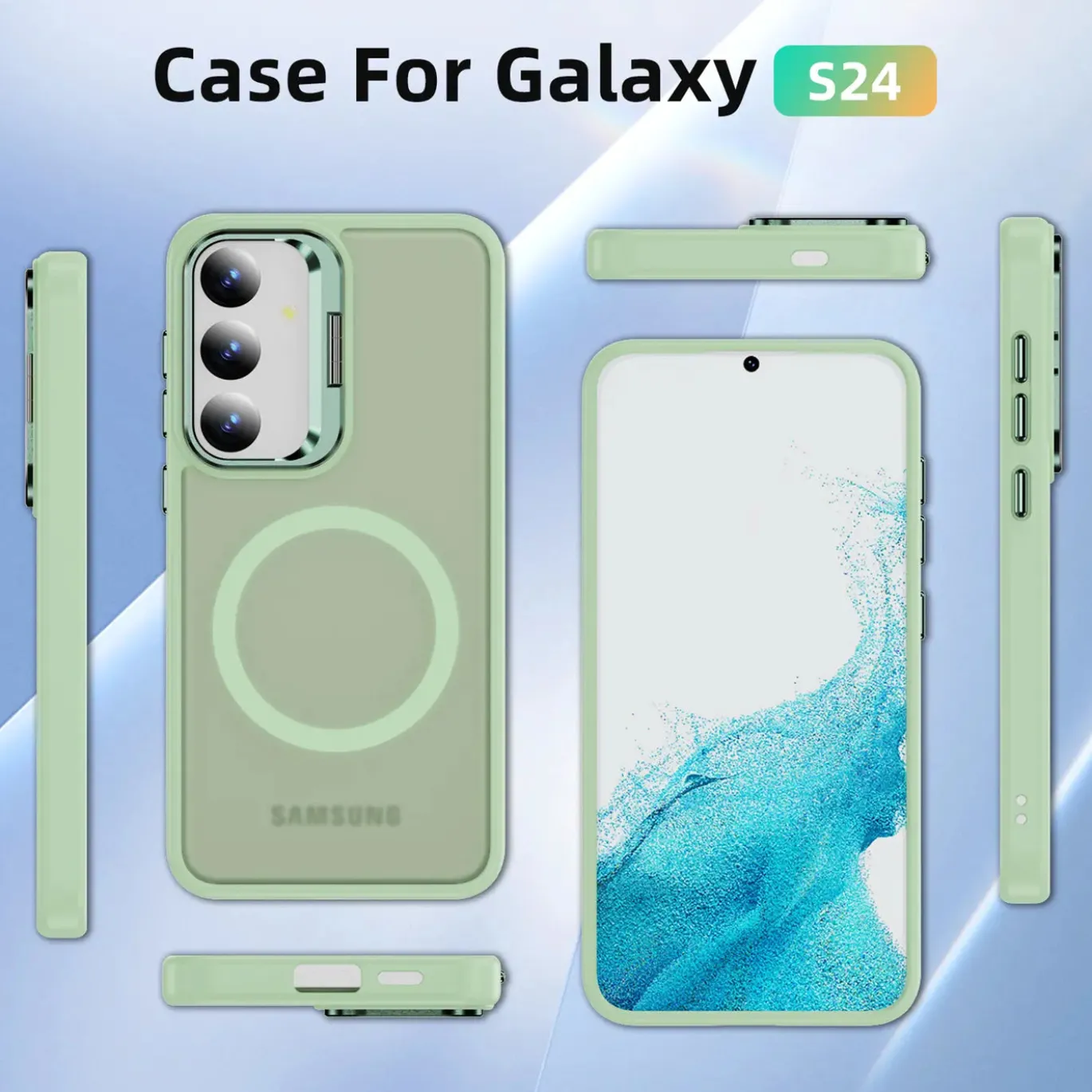 Samsung Galaxy S24 - Farbige MagSafe Hülle mit Ring