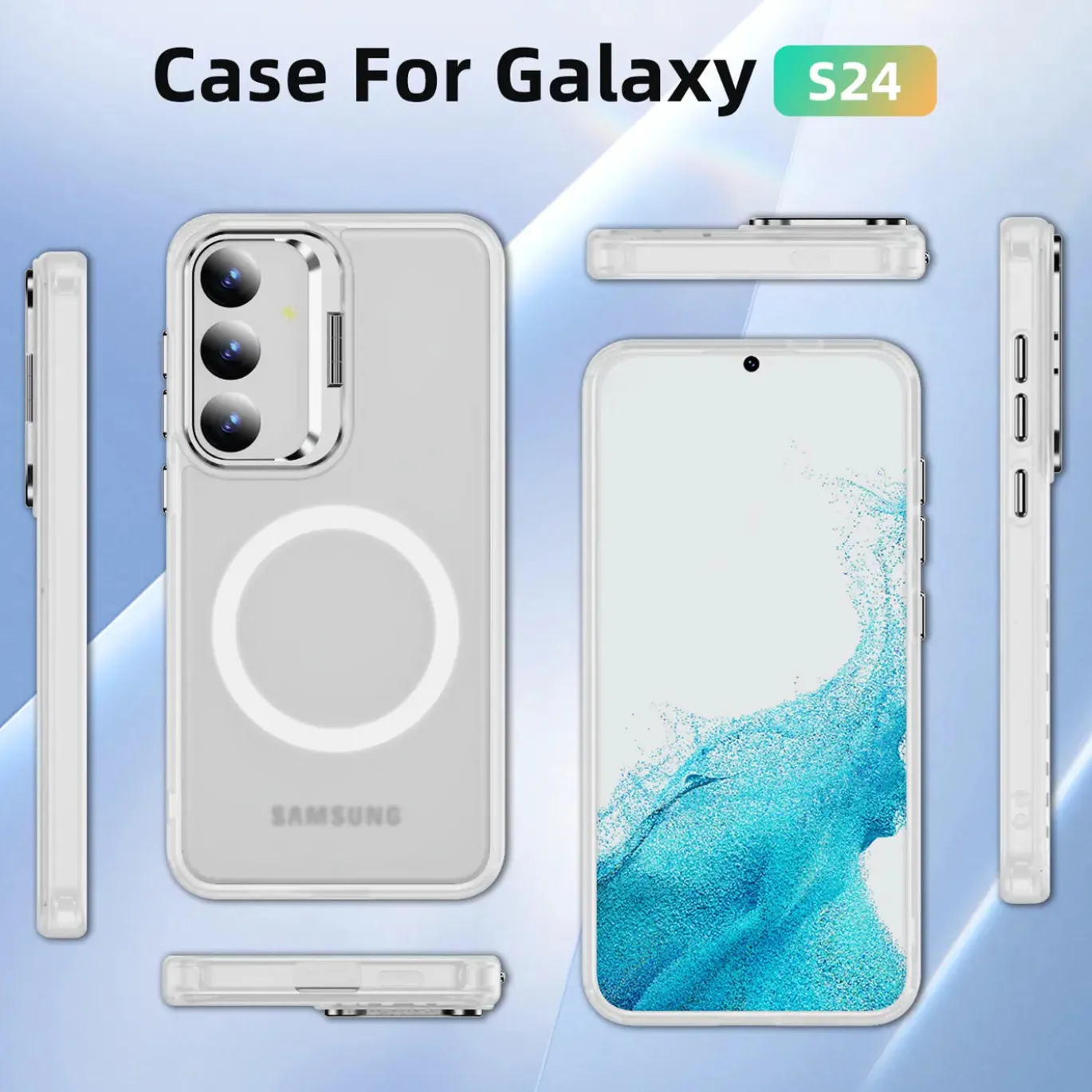 Samsung Galaxy S24 - Farbige MagSafe Hülle mit Ring