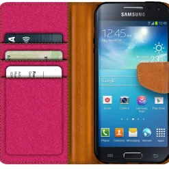 Samsung Galaxy S4 - Jeanslook Klapphülle mit Kartenfach
