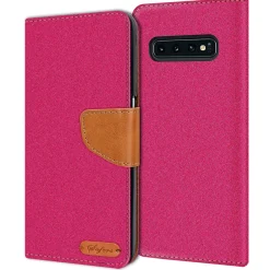Samsung Galaxy S10 - Jeanslook Klapphülle mit Kartenfach