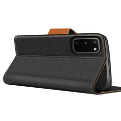 Samsung Galaxy S20 - Jeanslook Klapphülle mit Kartenfach