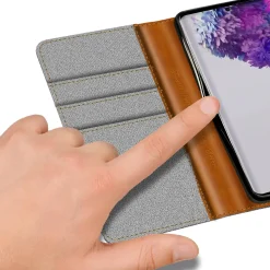 Samsung Galaxy S20 - Jeanslook Klapphülle mit Kartenfach