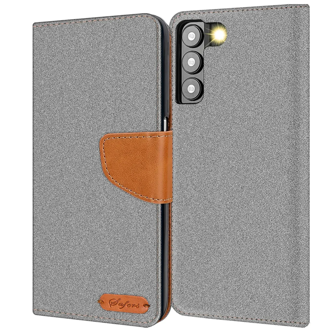 Samsung Galaxy S23 - Jeanslook Klapphülle mit Kartenfach