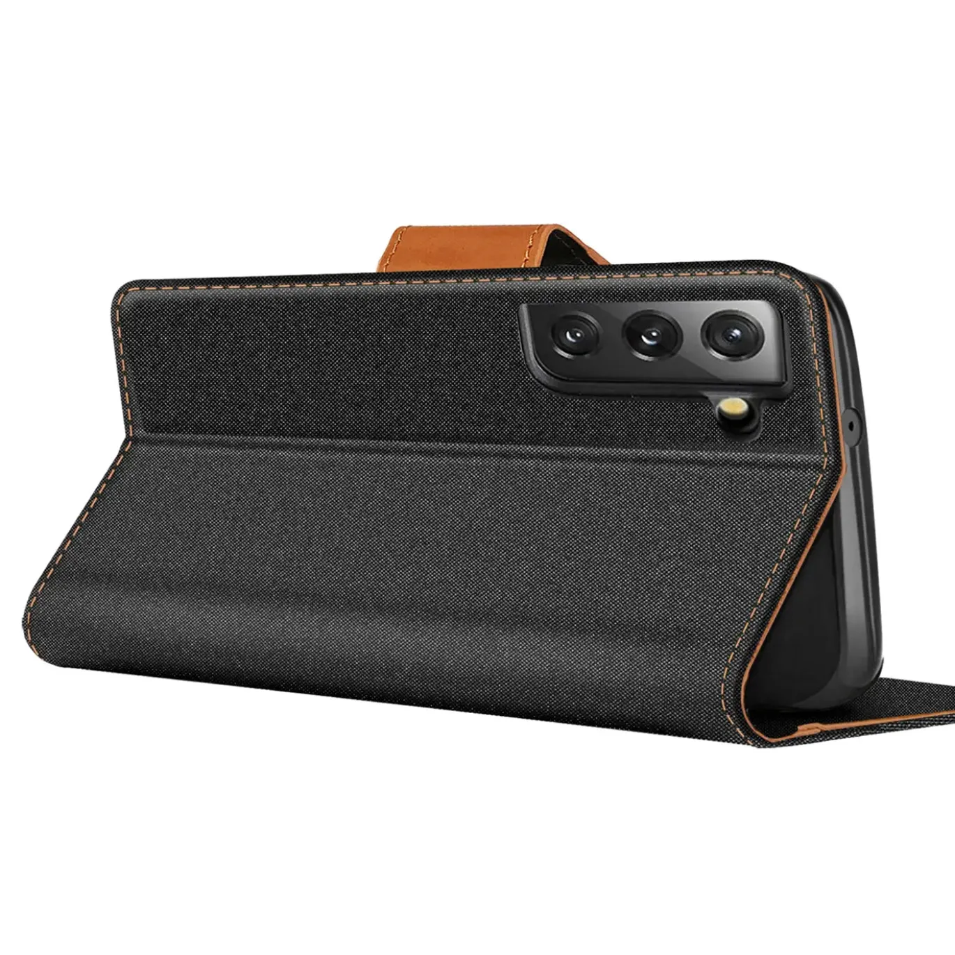Samsung Galaxy S23 - Jeanslook Klapphülle mit Kartenfach