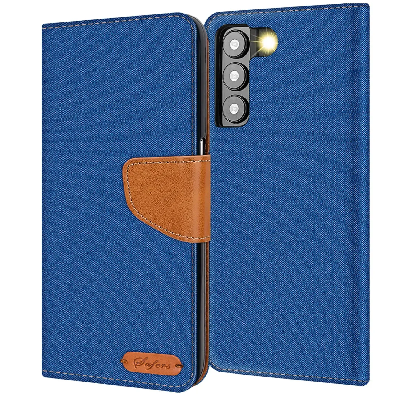 Samsung Galaxy S23 - Jeanslook Klapphülle mit Kartenfach