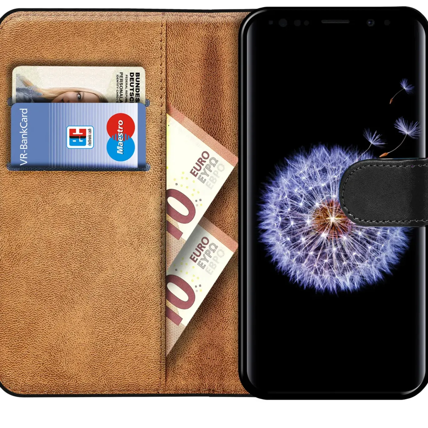 Samsung Galaxy S9 - Klapphülle mit Kartenfächern