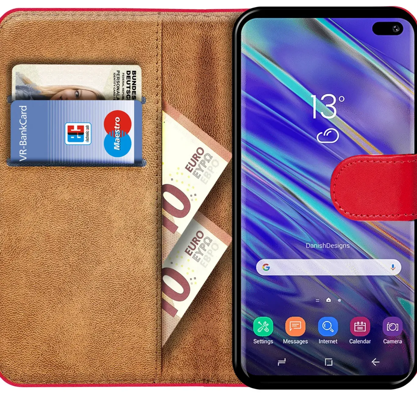 Samsung Galaxy S10 - Klapphülle mit Kartenfächern