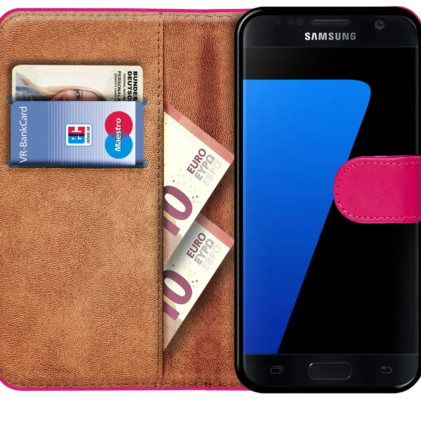 Samsung Galaxy S7 - Klapphülle mit Kartenfächern