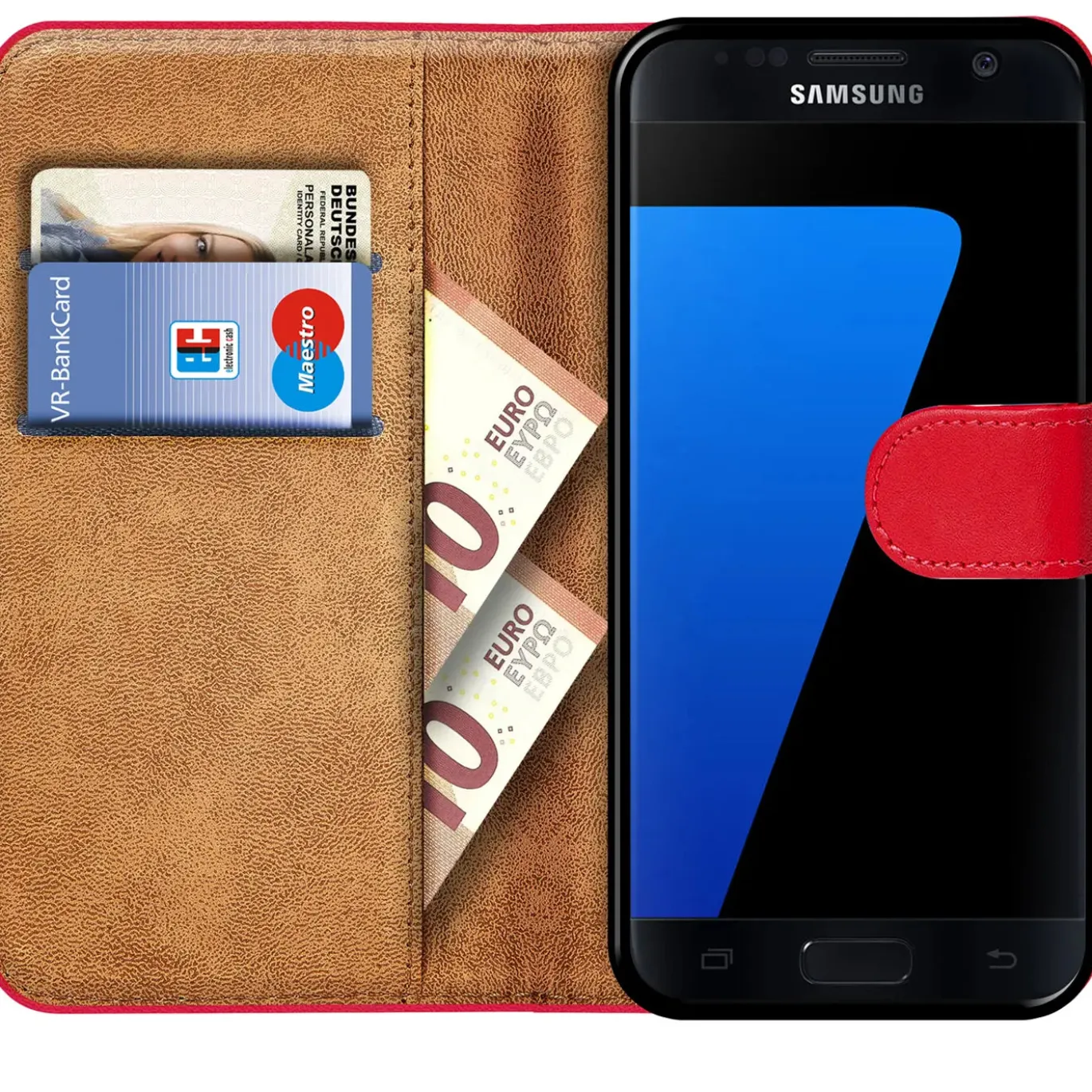 Samsung Galaxy S7 - Klapphülle mit Kartenfächern